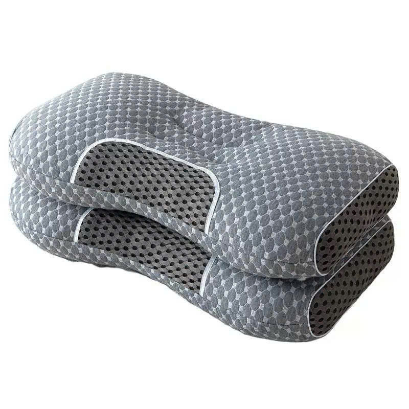 Gối massage thiết kế mặt lồi lõm nâng đỡ đầu cổ gáy.