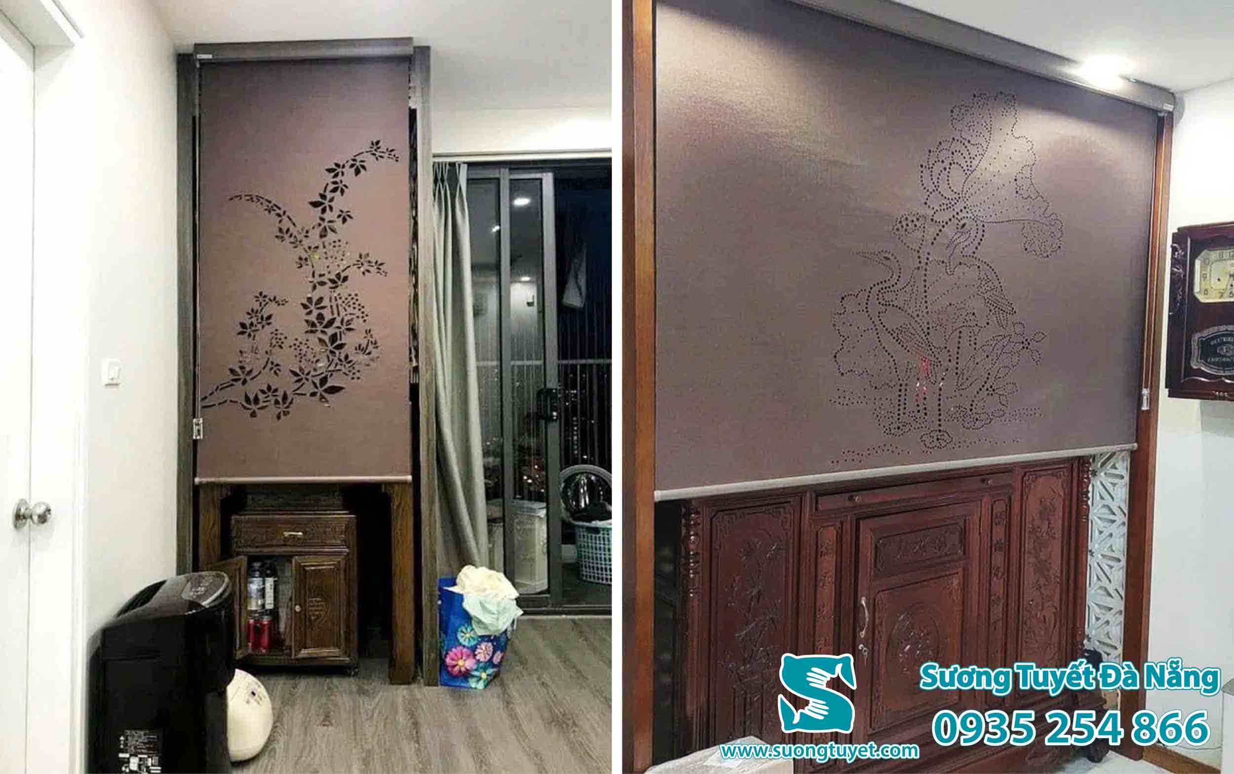 Chim hạc và hoa lá đem đến sự thư giãn, yên tĩnh.