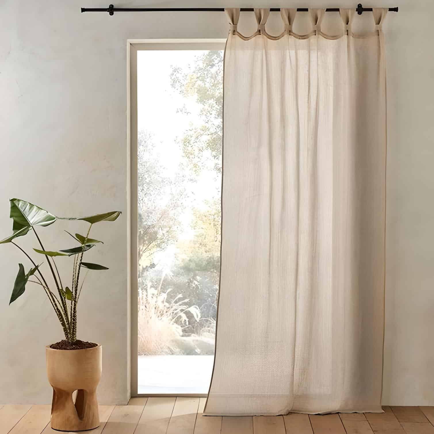 Rèm linen mang đến sự thông thoáng cho mọi nơi cần lắp.