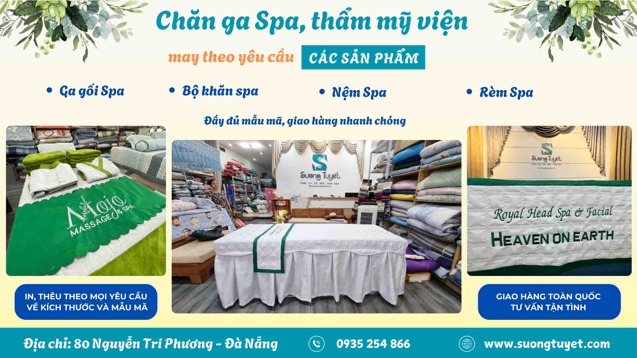 Sương Tuyết Đà Nẵng thường xuyên cung ứng các đơn hàng spa, khách sạn...
