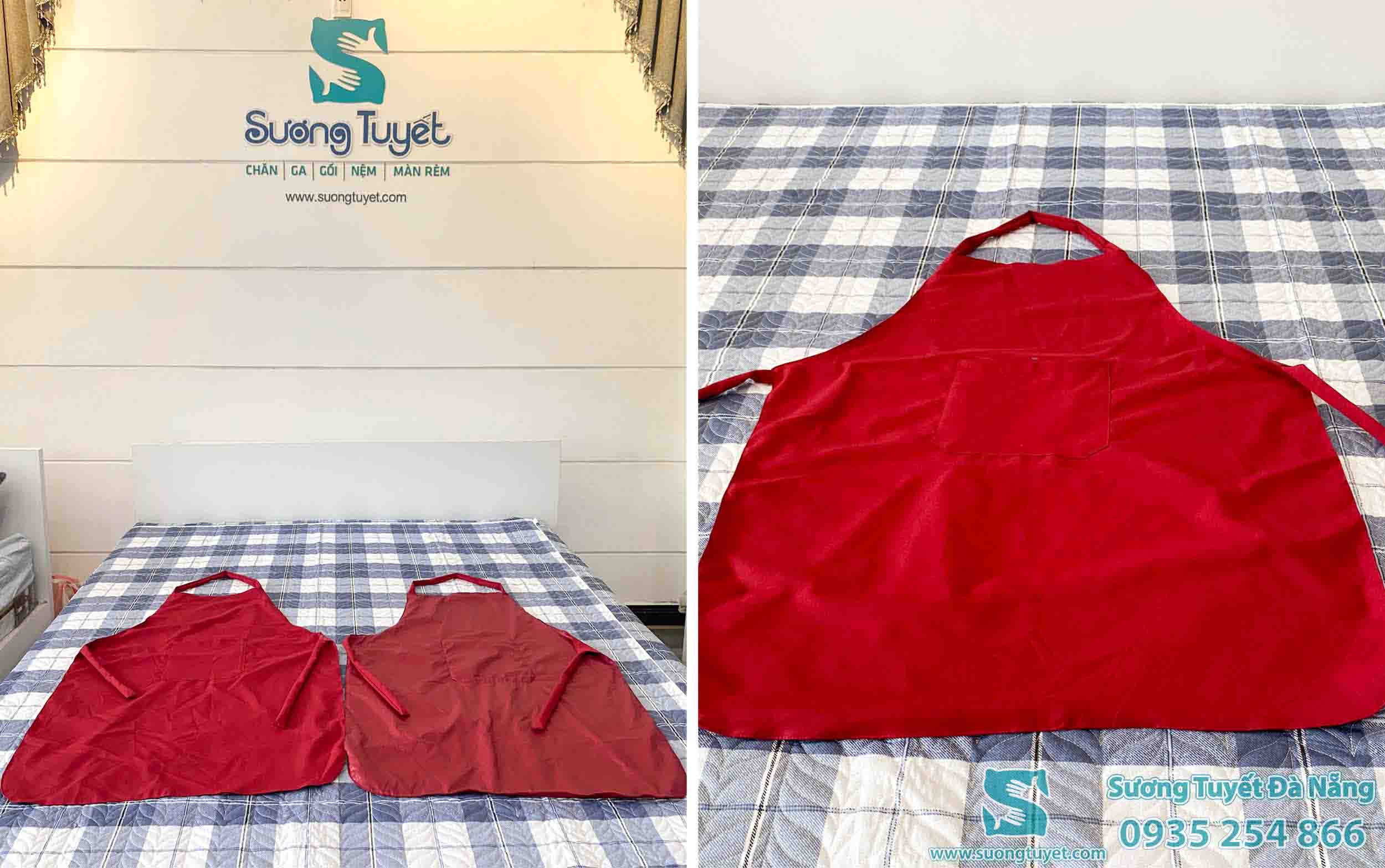 Những chiếc tạp dề luôn gắn liền với không gian bếp của nhà hàng, khách sạn.