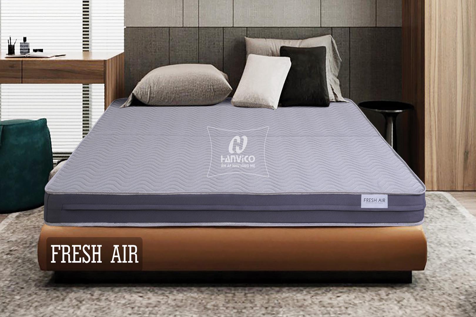 Nệm Hanvico Fresh Air đem đến trải nghiệm nâng đỡ đa tầng.