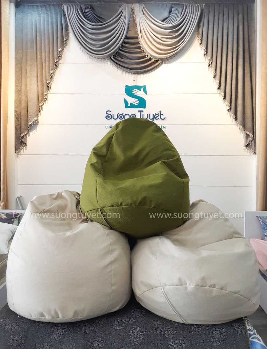 Vải cotton mềm mại, phù hợp dùng để làm ghế đặt trong nhà.