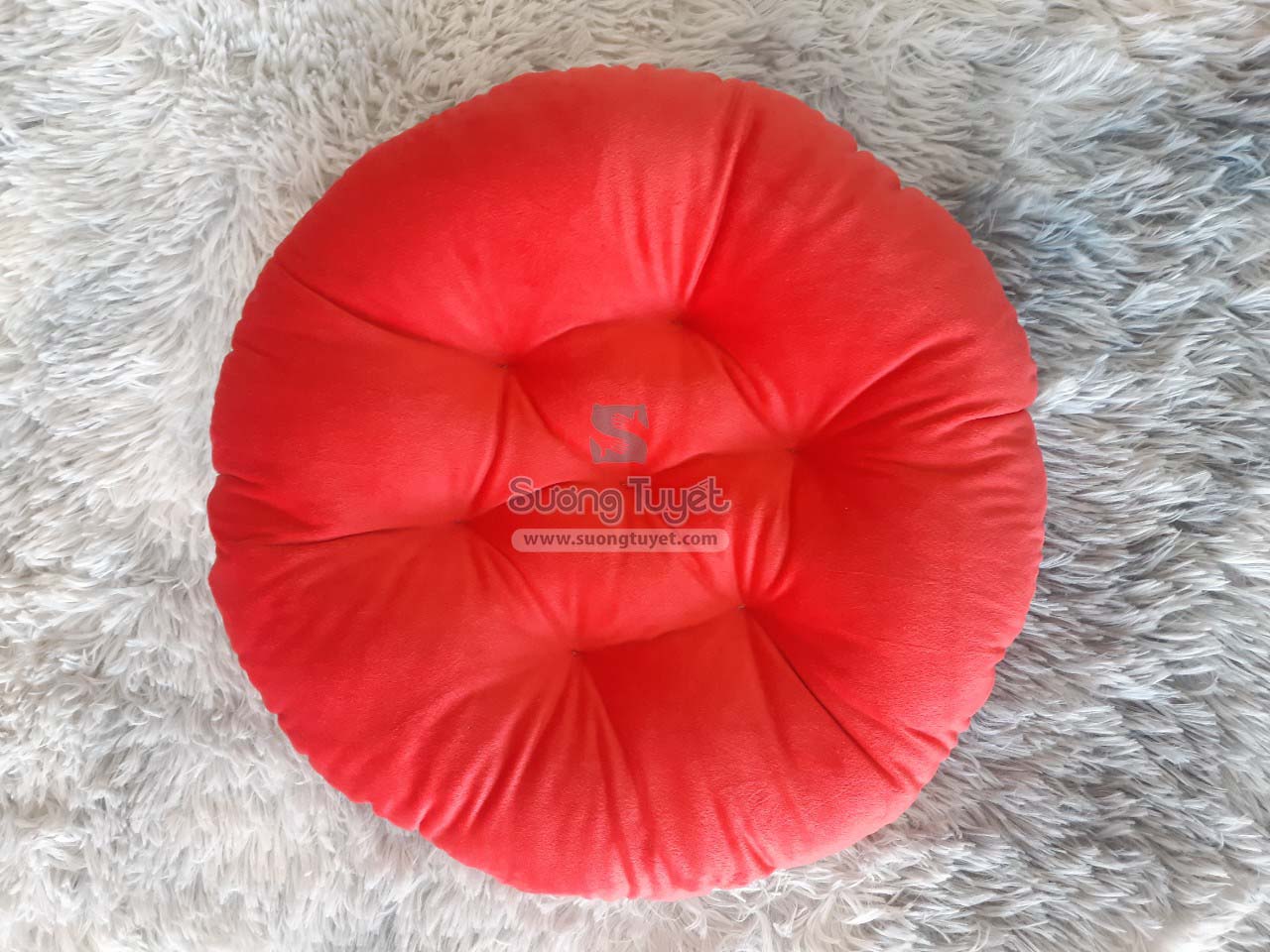 Đệm ngồi bệt sofa màu đỏ