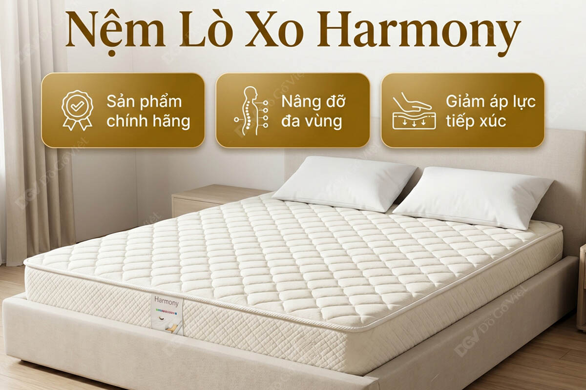 Hình ảnh nệm lò xo Vạn Thành Harmony