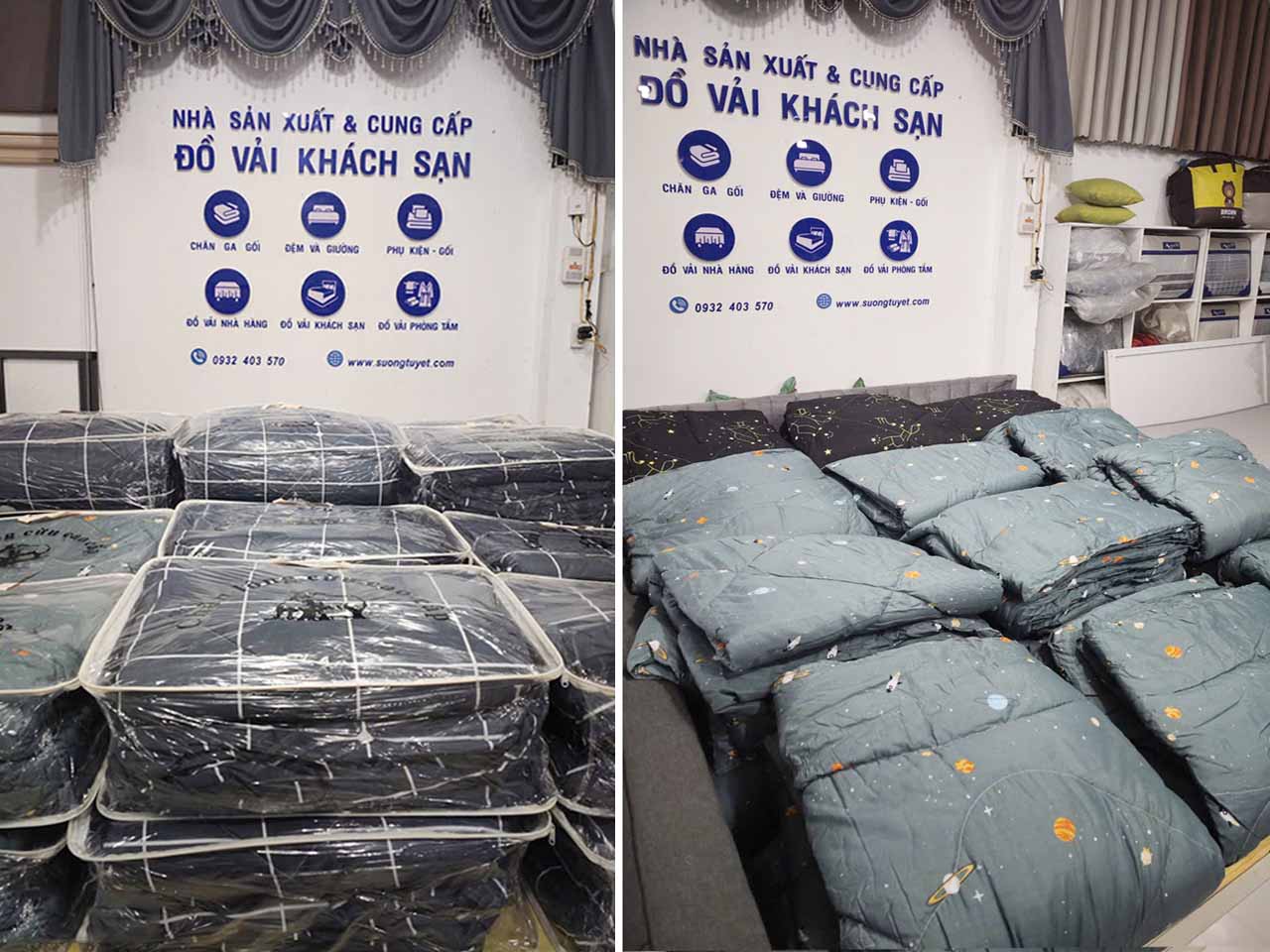 Cửa hàng Sương Tuyết Đà Nẵng chuyên cung cấp các loại chăn phao