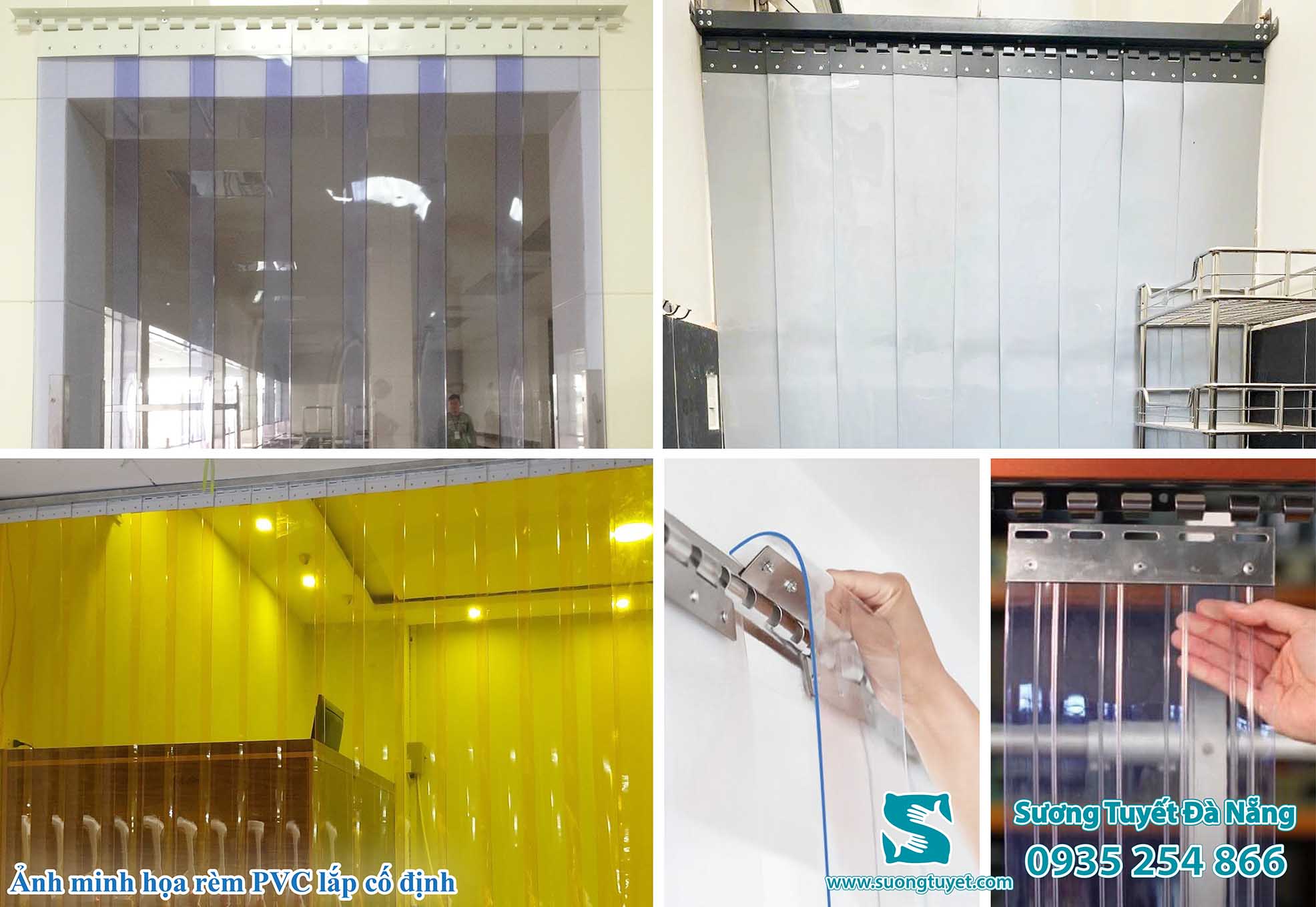 Ảnh thực tế rèm PVC lắp cố định