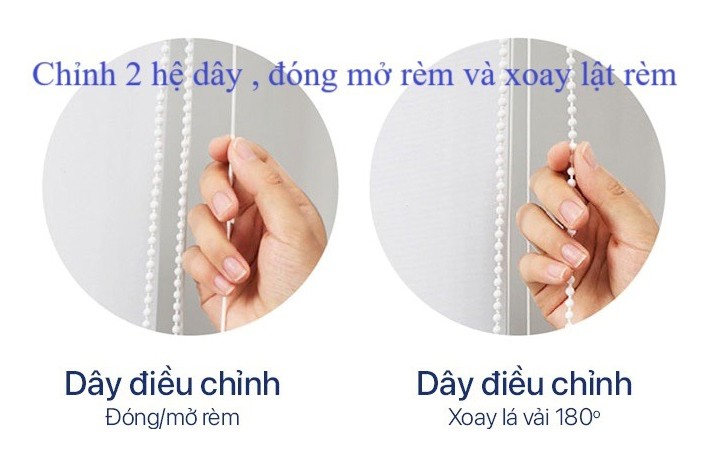 Chi tiết bộ điều khiển rèm lá dọc, đơn giản và dễ dàng sử dụng để điều chỉnh ánh sáng