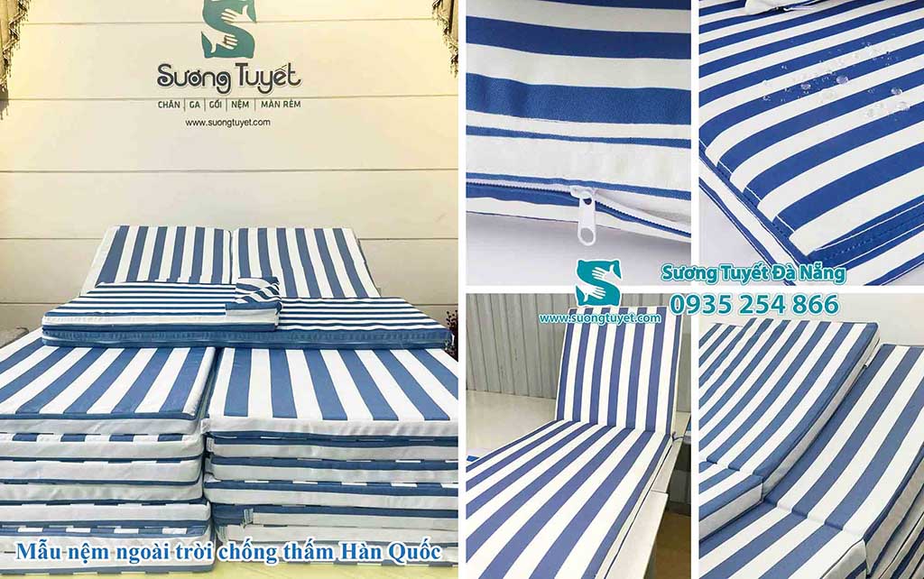 Nệm ghế hồ bơi, bãi biển chống thấm cao cấp.