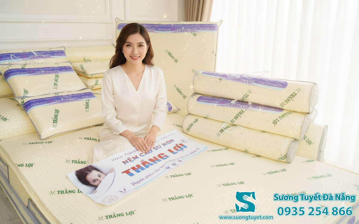 Nệm Thắng Lợi cao su non là cao su nhân tạo.