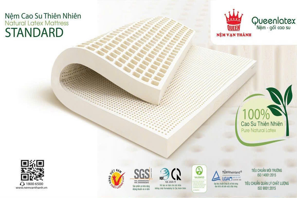 Nệm Standard Vạn Thành nhận được nhiều chứng chỉ kiểm duyệt uy tín nghiêm ngặt.