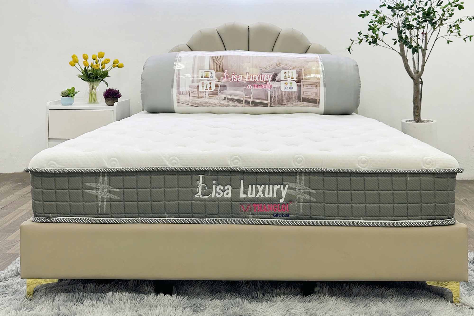 Nệm lò xo túi Thắng Lợi Lisa Luxury có thiết kế đẹp