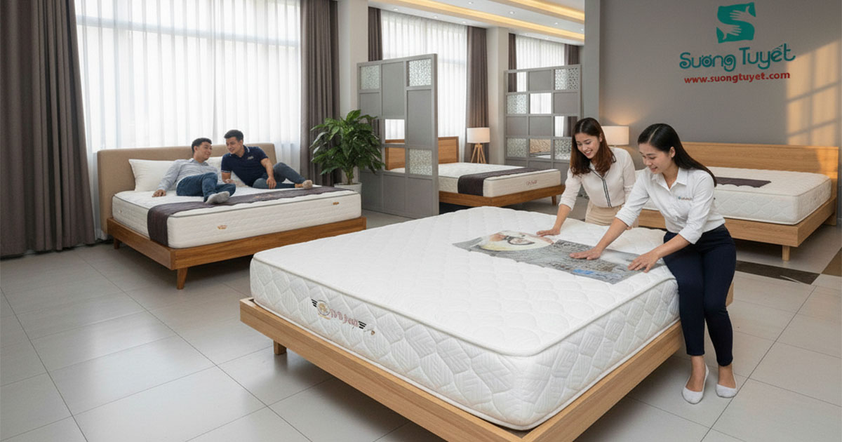 Sương Tuyết cung cấp nệm lò xo nhà ở, căn hộ, khách sạn, nhà nghỉ...