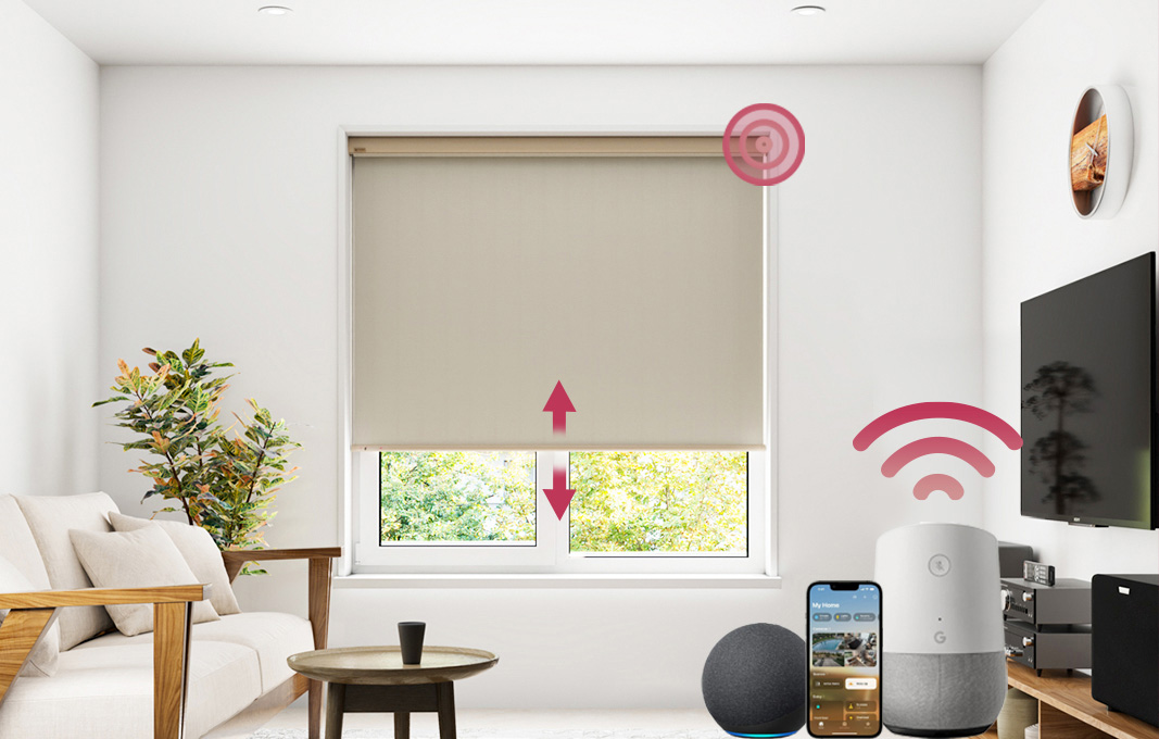 Rèm cuốn điều khiển từ xa tiết kiệm được nhiều sức người.