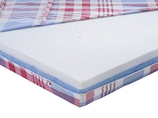 Ruột nệm là bông ép thành khối nâng đỡ tốt, có lớp kháng khuẩn sạch sẽ.