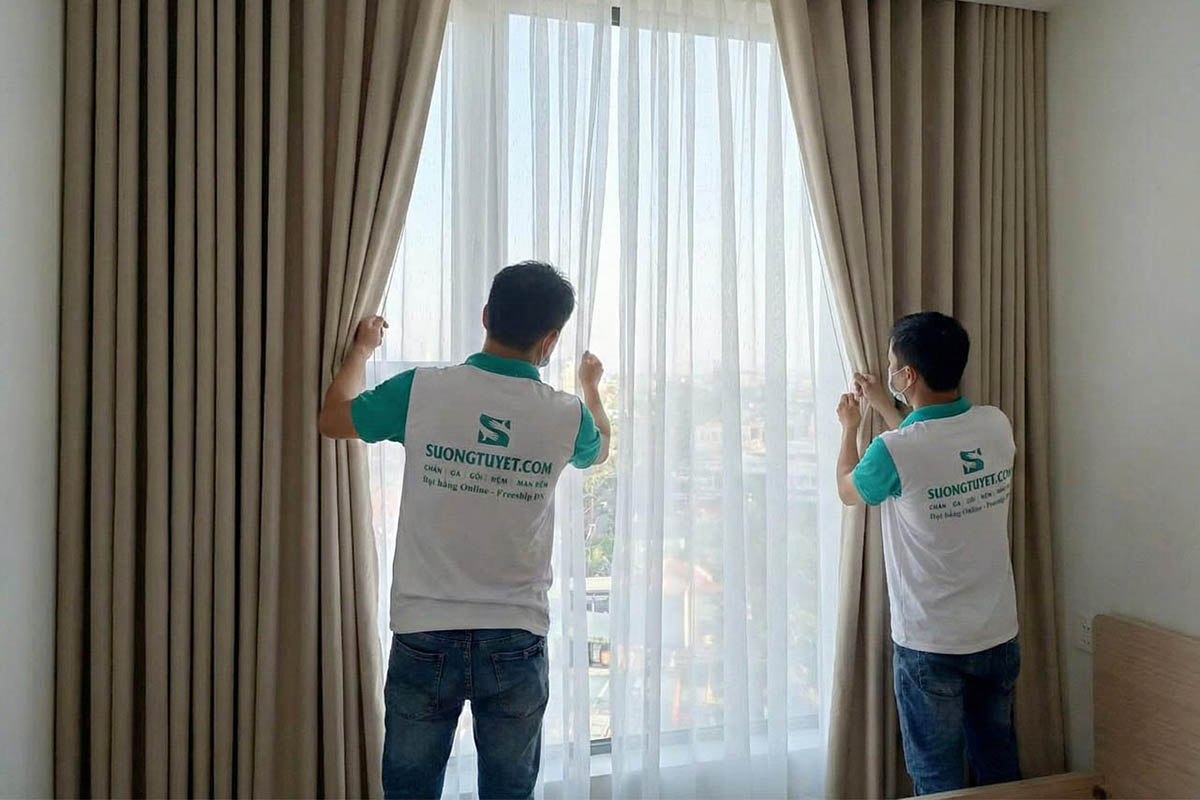 Rèm cửa Đà Nẵng Sương Tuyết hân hạnh 15 năm thi công cho khách hàng.