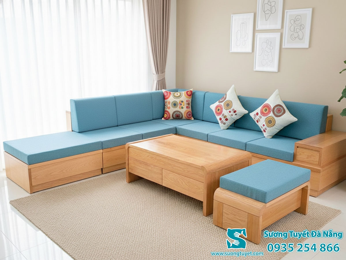 Xin giới thiệu nệm ghế màu xanh lam ngọc đẹp mắt.