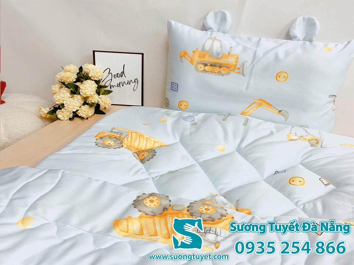 Màu sắc nhã nhặn, pastel hòa hợp với bé.