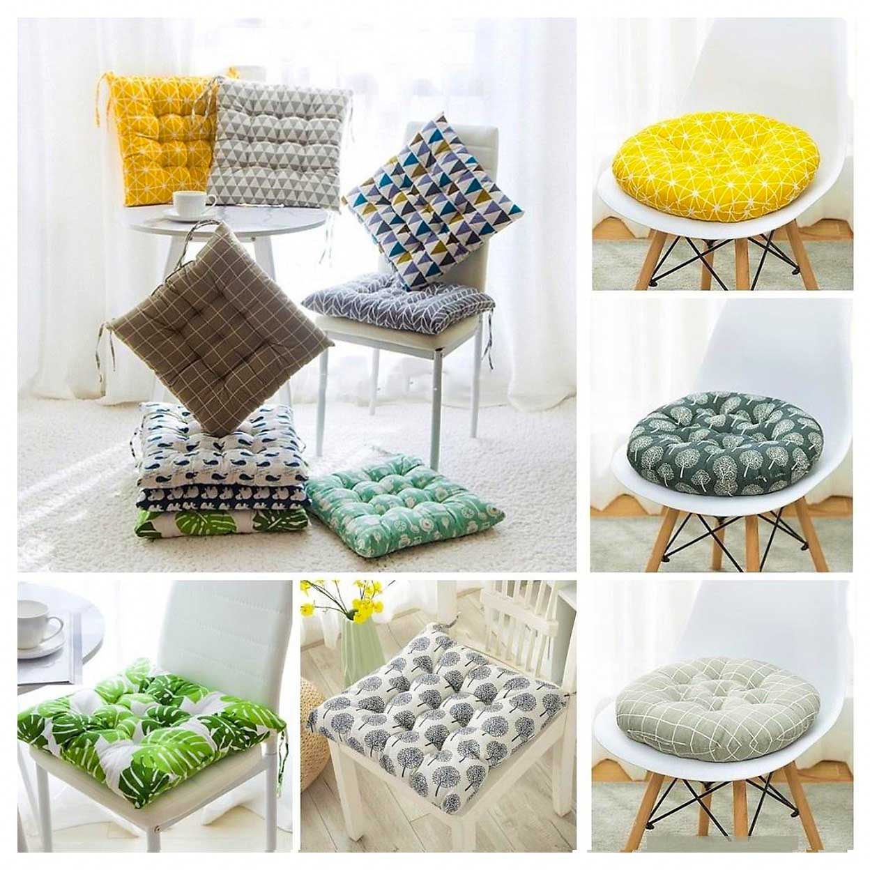 Nệm bệt có nhiều màu sắc rất đa dạng.