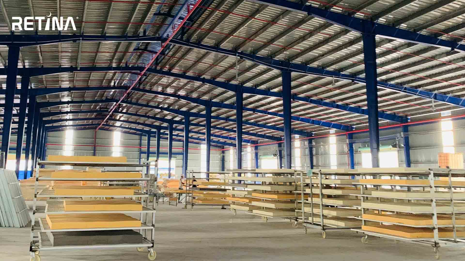 Nhà máy nệm Retina quy mô 10.000m2 tại tỉnh Long An.