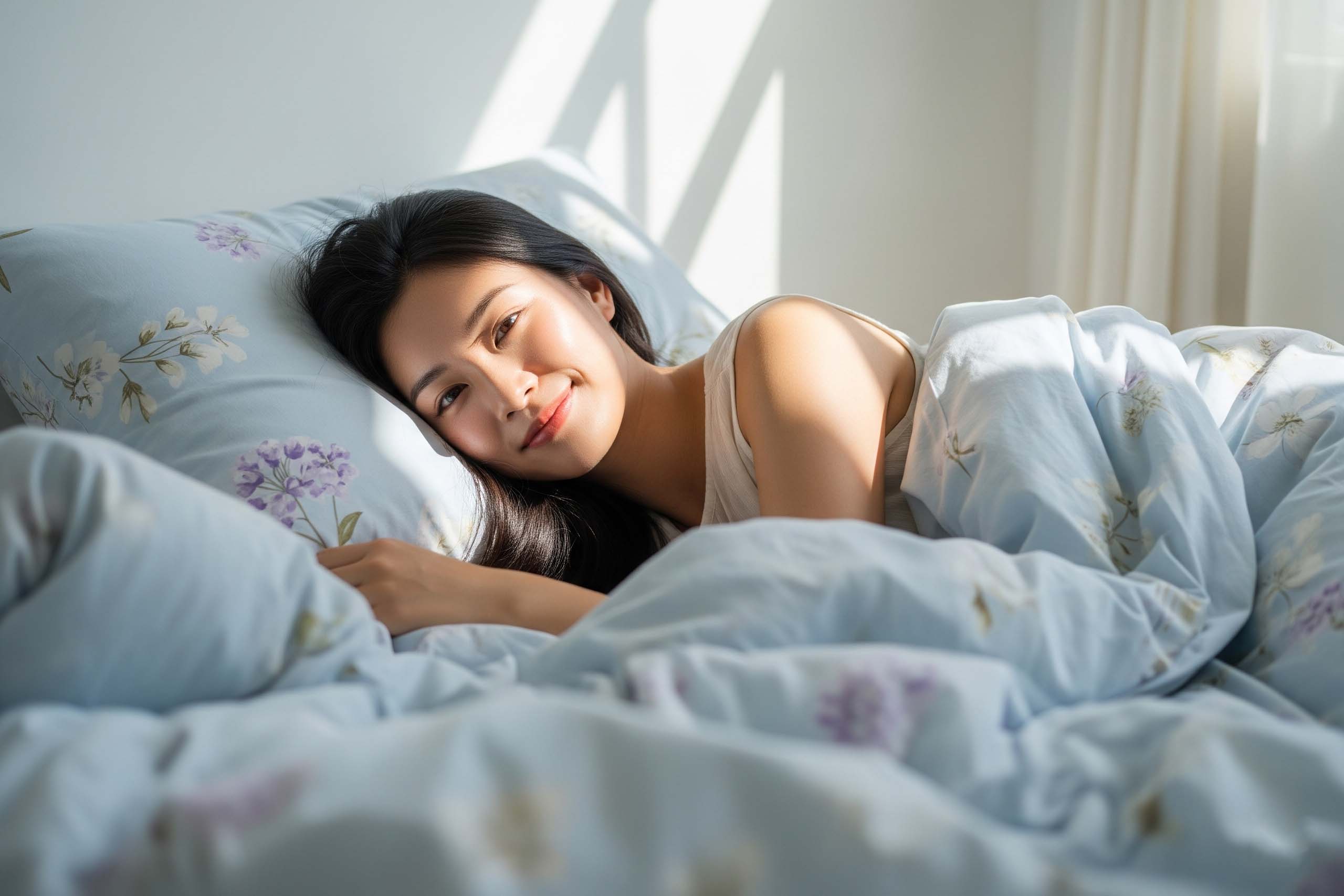 Dùng chăn ga lụa tự nhiên là giải pháp hàng đầu xua tan cái nóng.