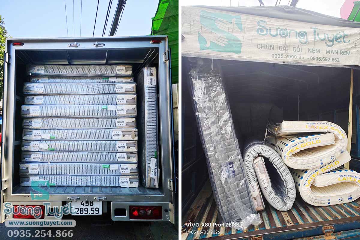 Những chuyến xe nệm sỉ cho khác sạn, nhà nghỉ đợt rồi của Sương Tuyết.