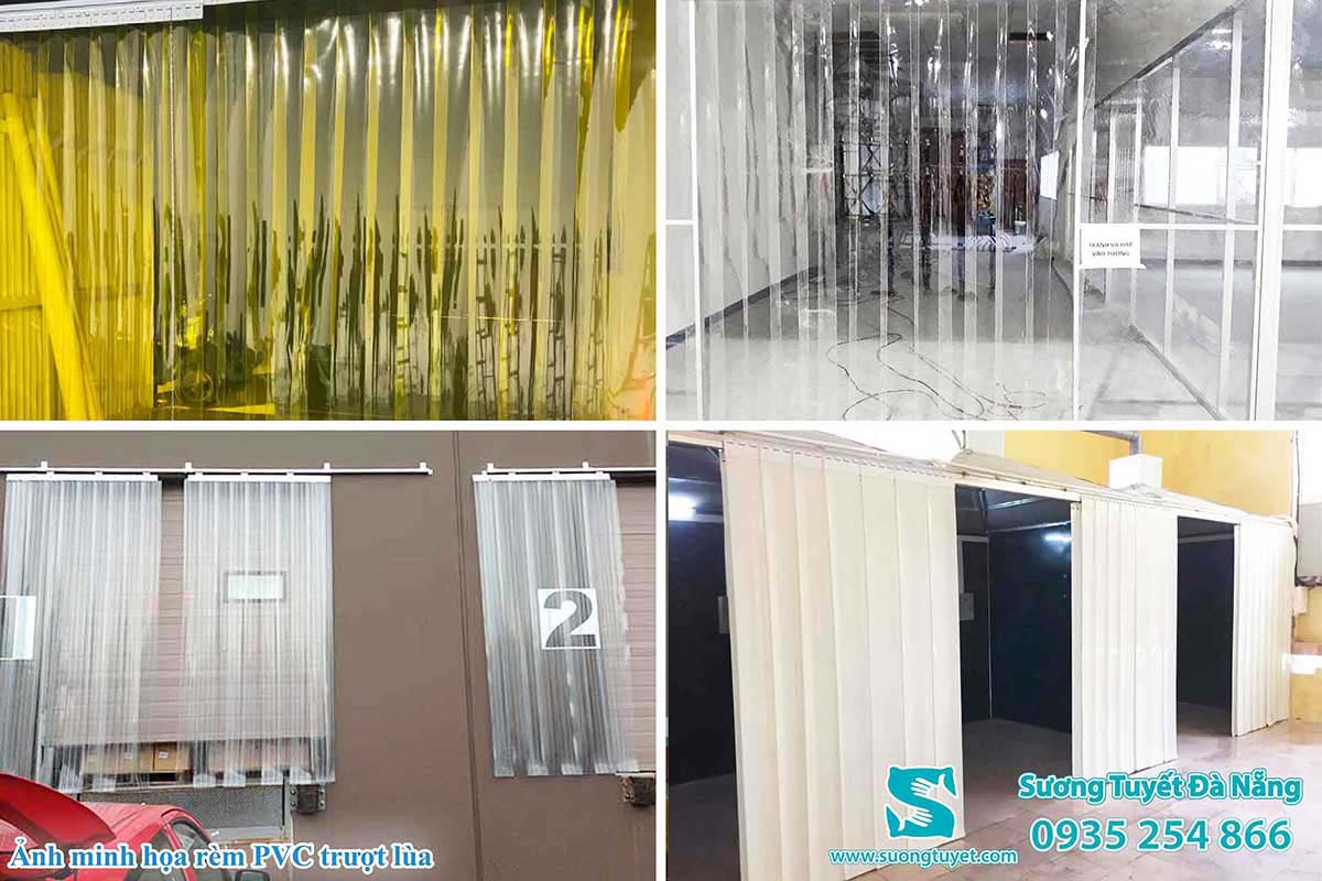 Rèm lạnh trượt lùa thường dùng cho những ô cửa rộng, đòi hỏi sự chắc chắn.
