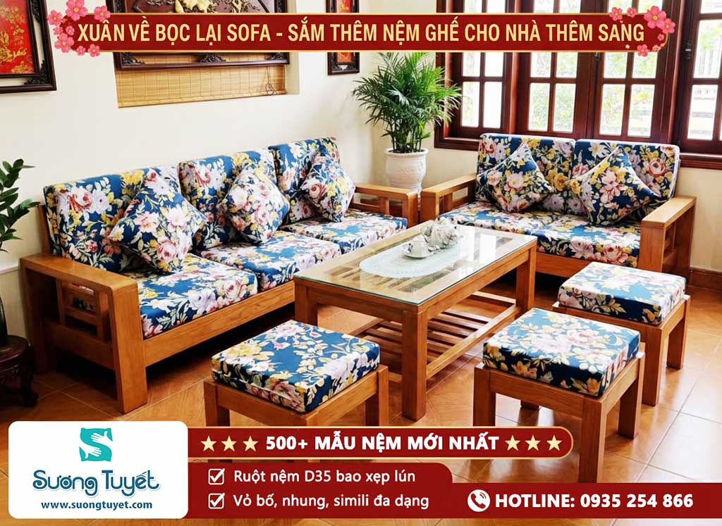 Sương Tuyết giới thiệu bộ sưu tập đệm ghế gỗ mới nhất tại đây.