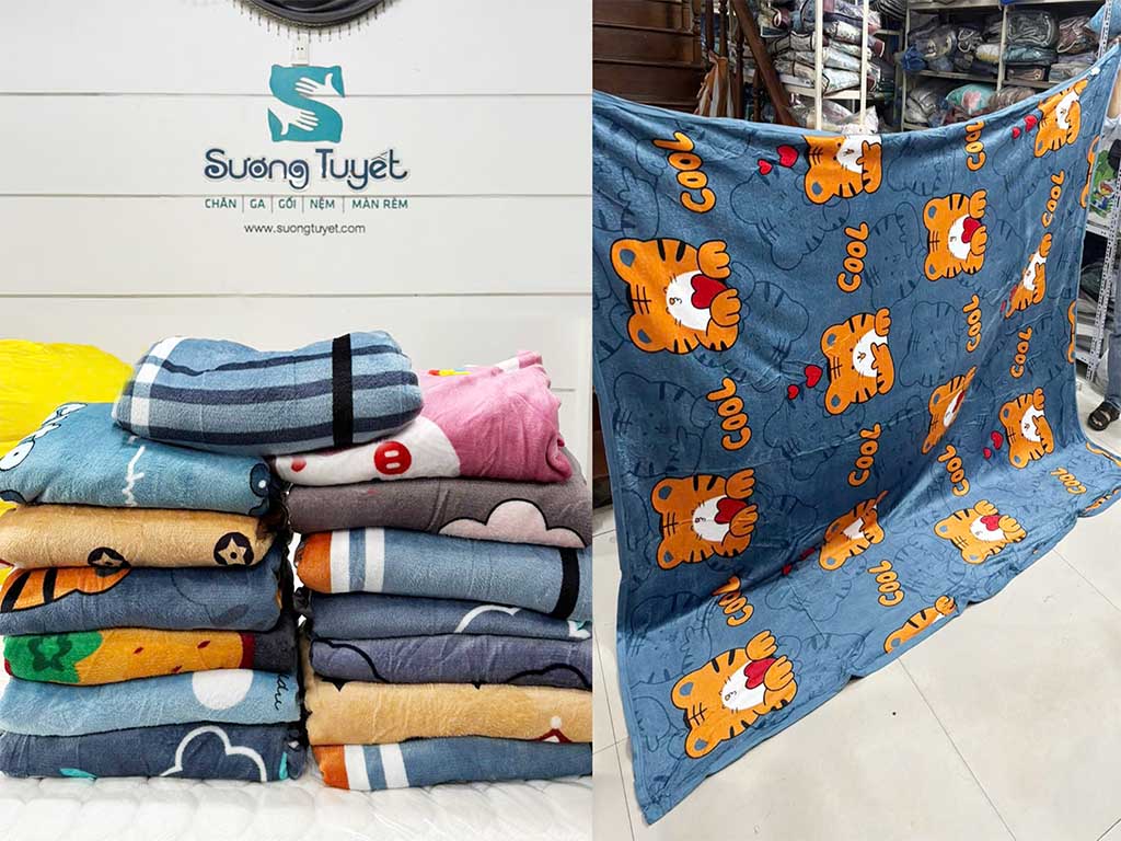 Sương Tuyết đang xả kho hơn 1000 mền lông tuyết chỉ từ 100.000đ