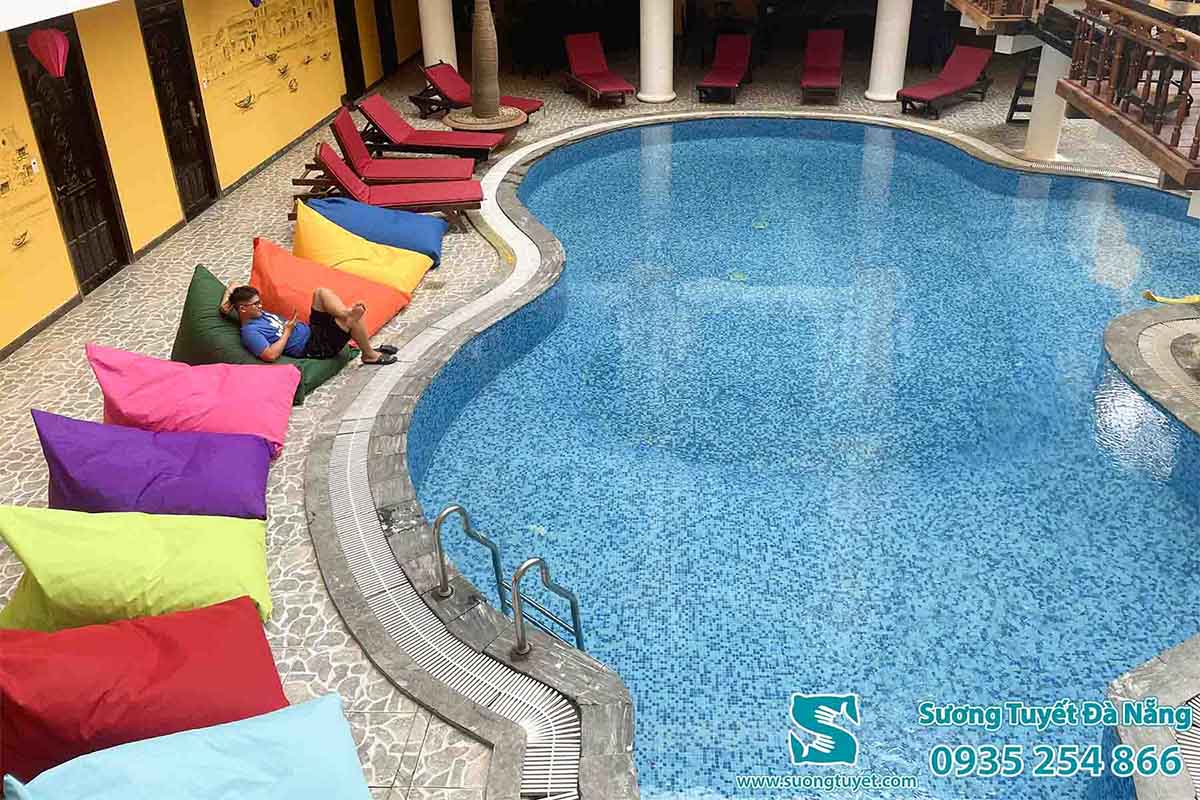 Sương Tuyết cung cấp nệm ghế, ghế lười Ihome Hội An.