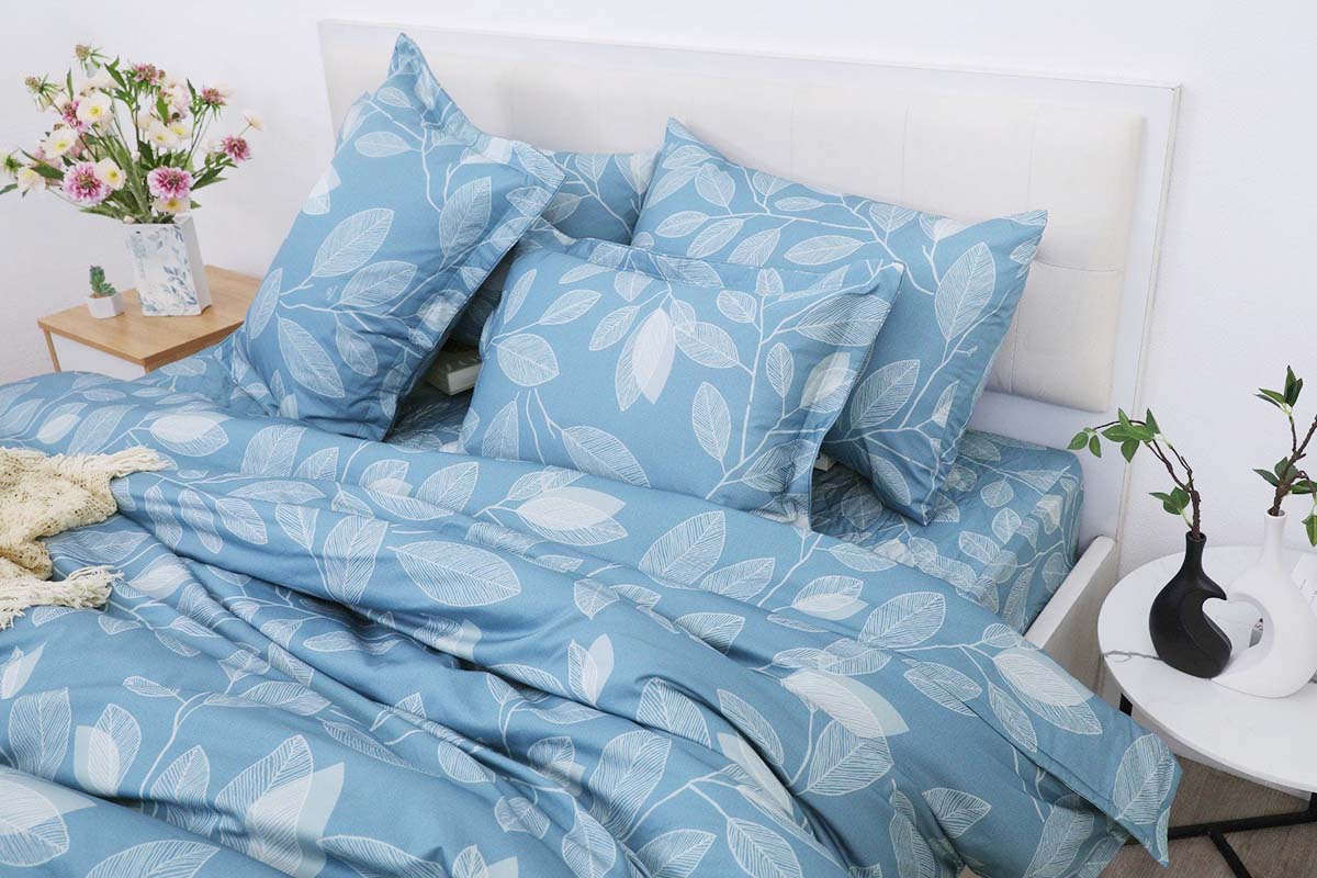 Đặt may giúp bạn chủ động chọn màu sắc chăn ga yêu thích, số lượng vỏ gối, mix màu tùy chọn.