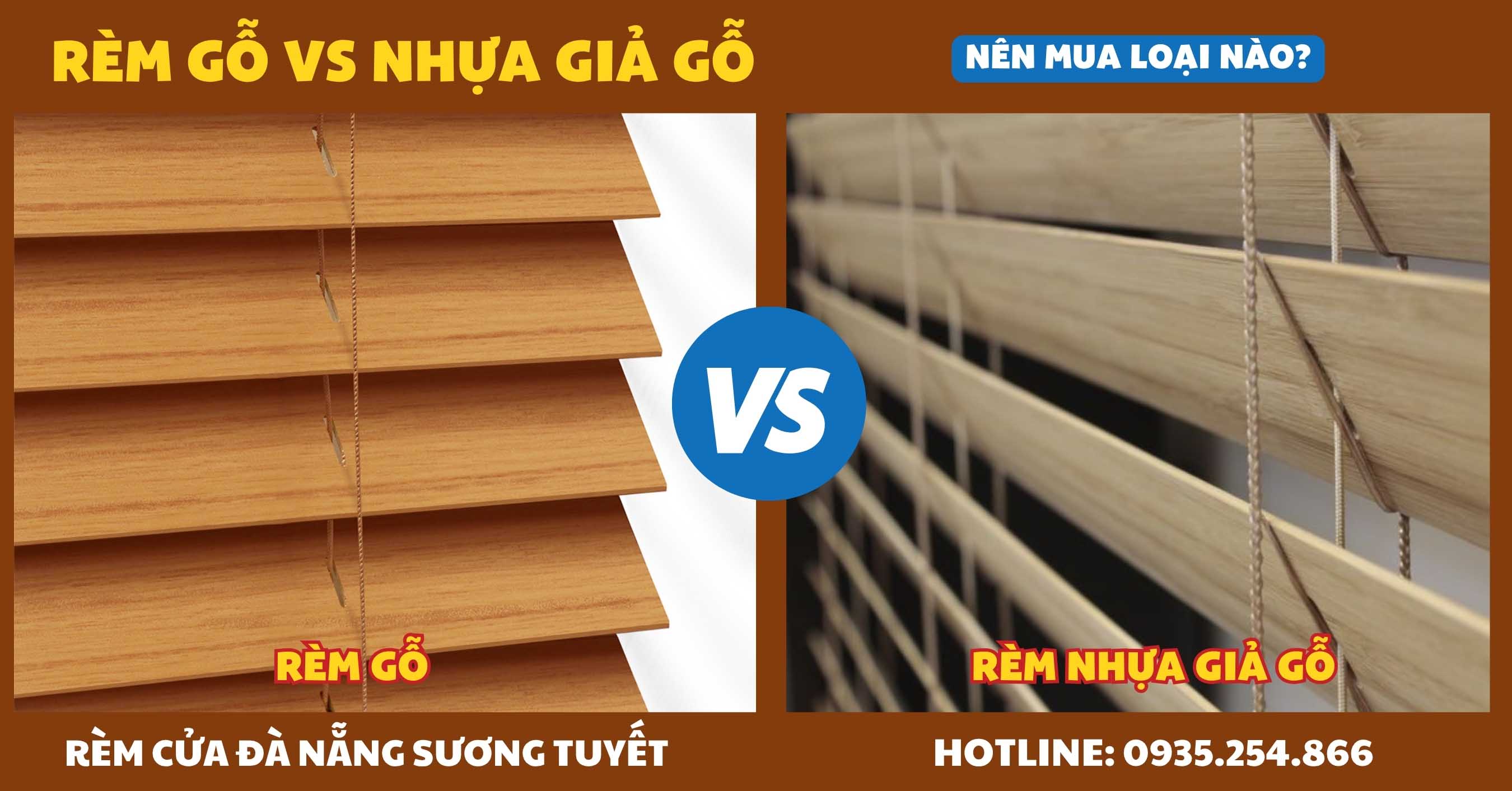 Có rất nhiều điểm khác nhau giữa rèm gỗ và nhựa giả gỗ.