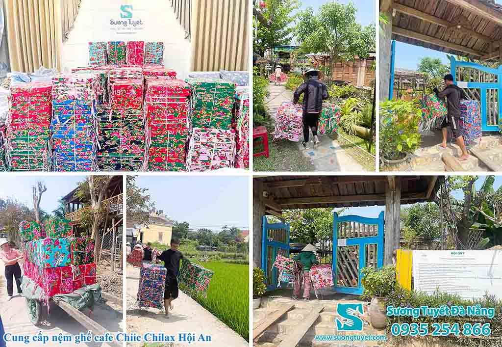 Mẫu nệm ghế cổ truyền thống cho cà phê Chiic Chilax