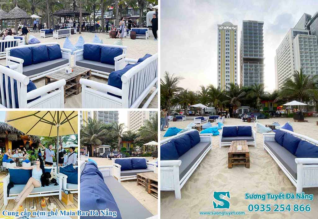 Sương Tuyết cung cấp nệm ghế chống thấm cho Maia Bar.