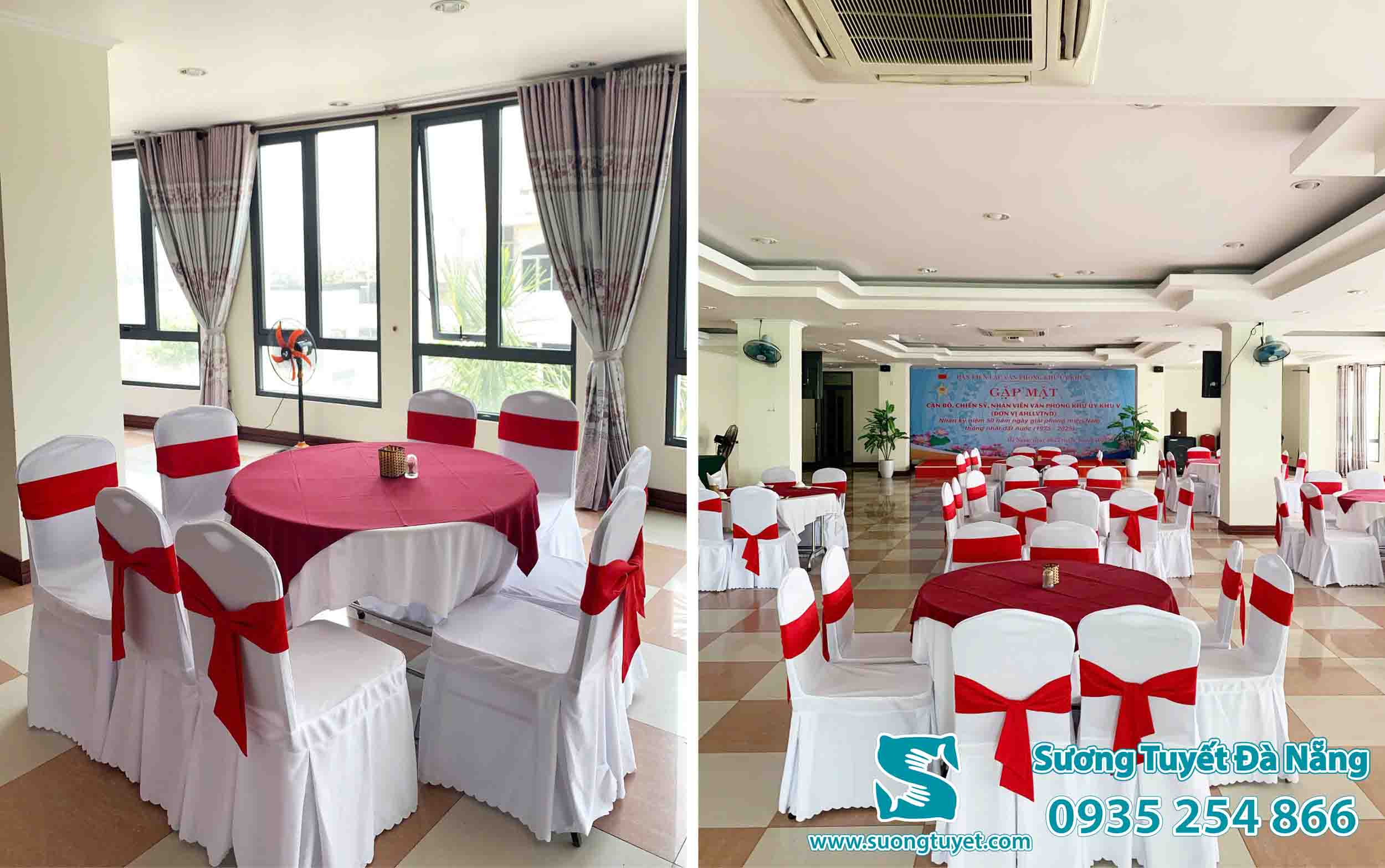 Màu sắc T26 sử dụng rất phù hợp với không gian tiệc tùng.