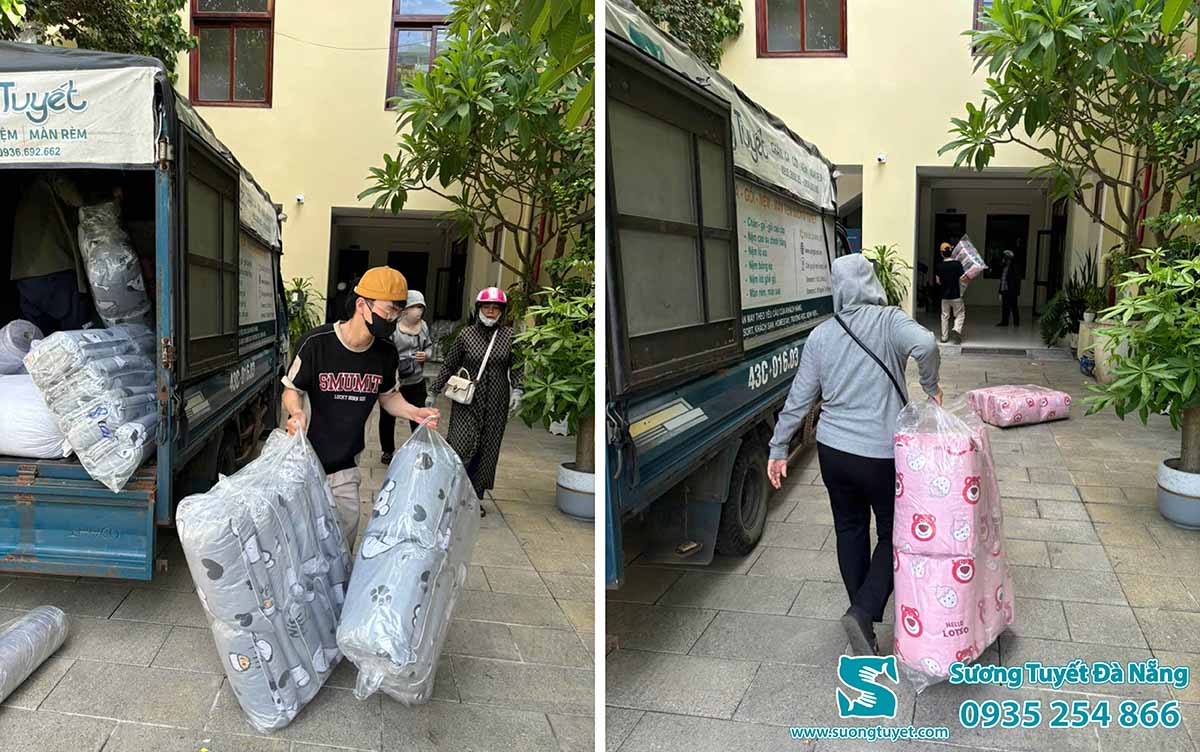 Hàng hóa được miễn ship tận nơi và bảo hành đường kim mũi chỉ 12 tháng.