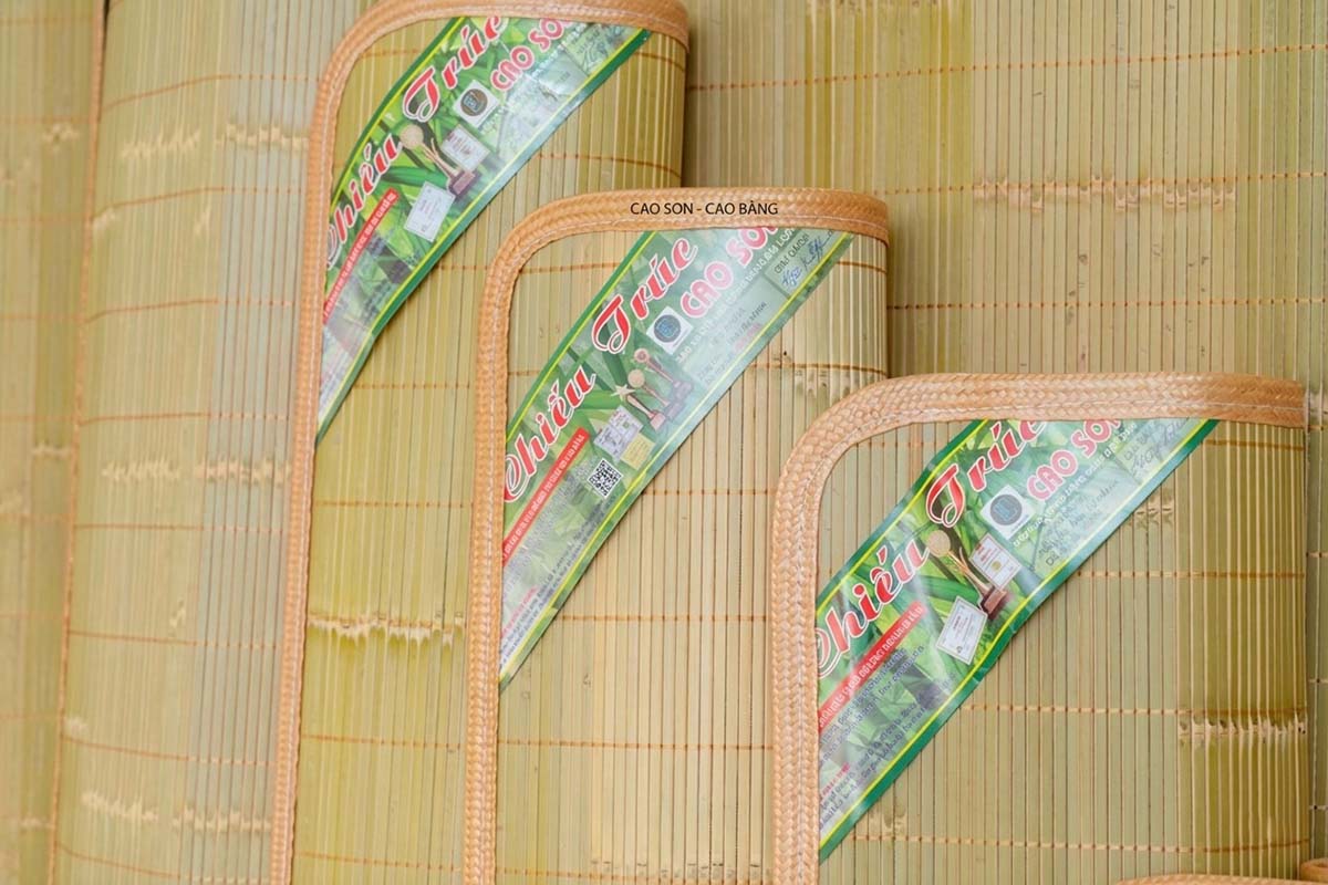 Chiếu tre Cao Bằng được đánh giá cao ở miền Trung đầy nắng gió.