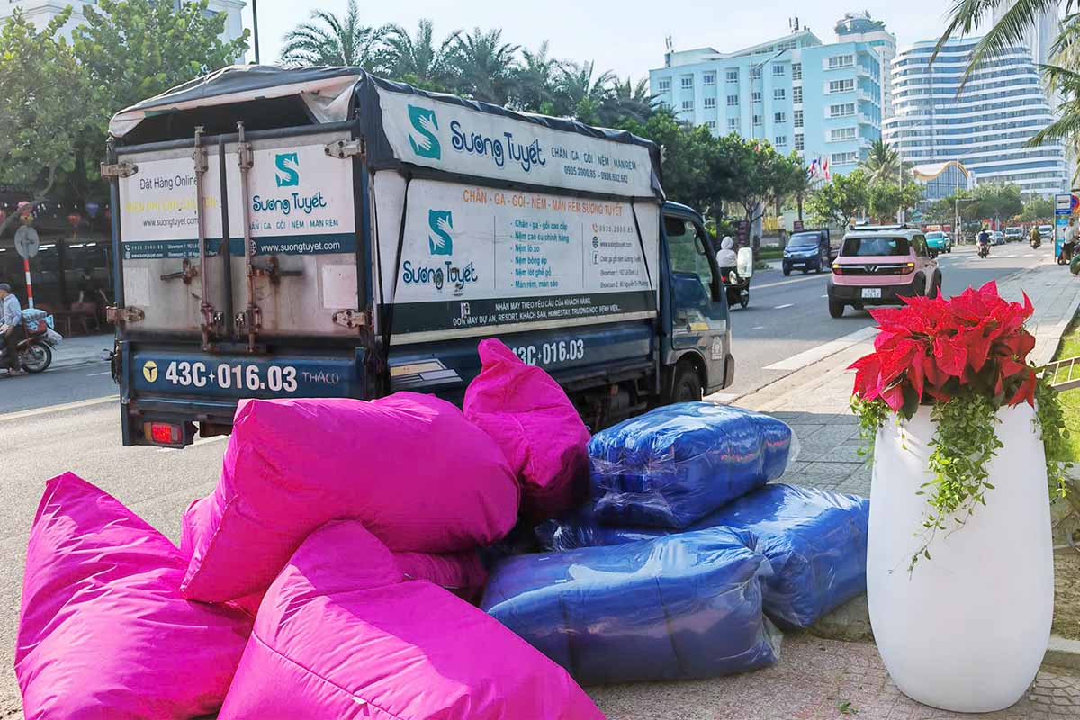 Sương Tuyết từng nhận được rất nhiều đơn ghế lười màu hồng.