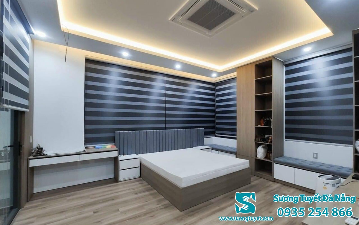 Rèm cầu vồng phòng ngủ đẹp và lãng mạn hơn.