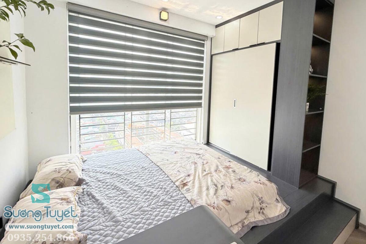 Màn cầu vồng cửa sổ phòng ngủ, che chắn sáng đẹp mắt và màu không quá rực