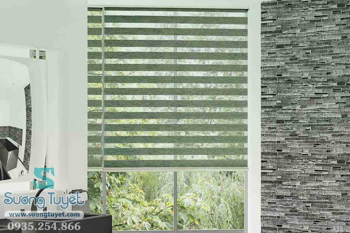 Rèm sáo cầu vồng có họa tiết là thêm một tầm đẳng cấp.