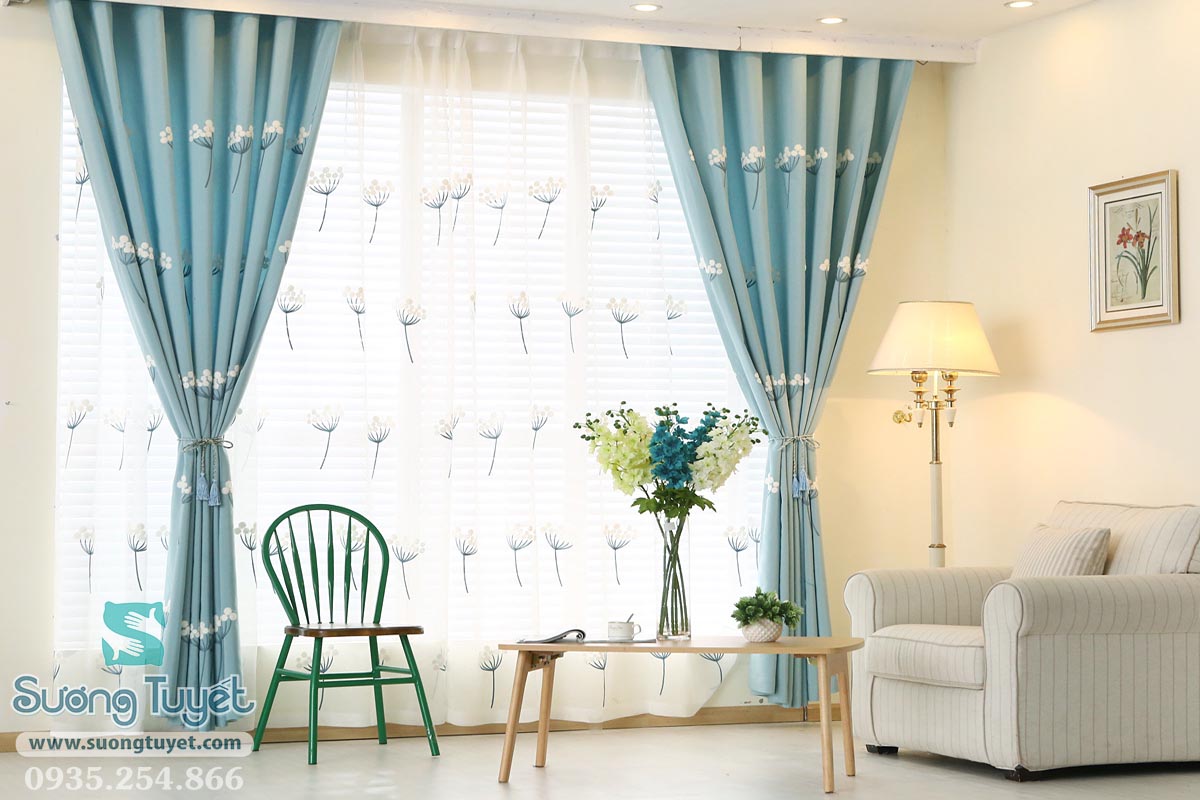 Rèm vải 2 lớp được yêu thích nhất tại Đà Nẵng.