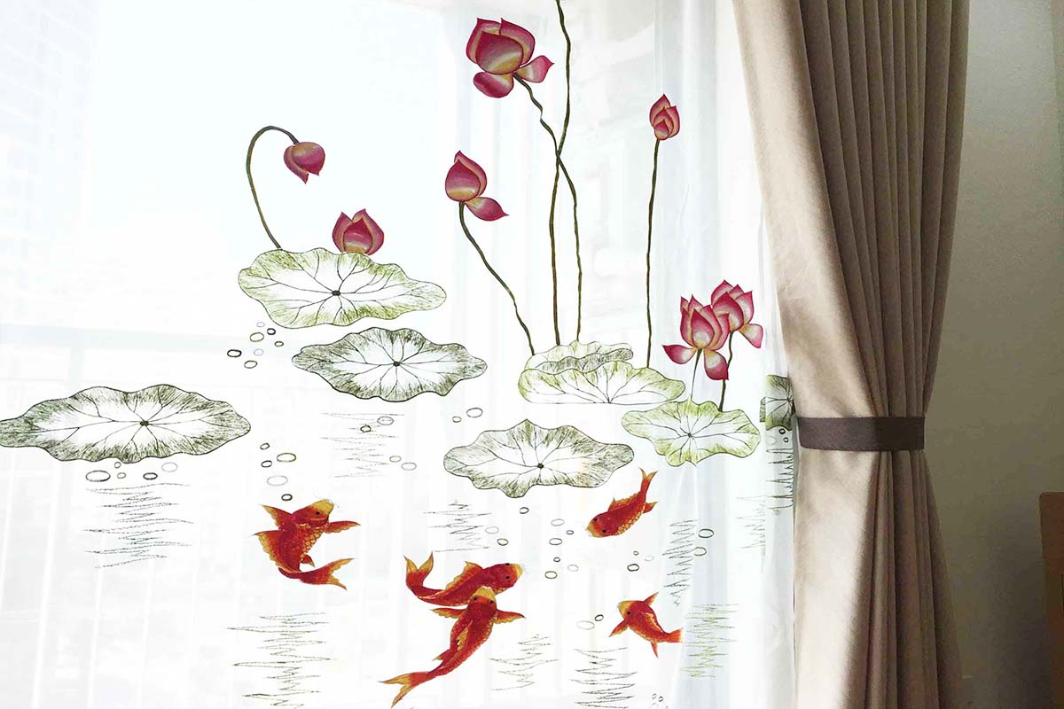 Rèm voan như tấm lụa thướt tha