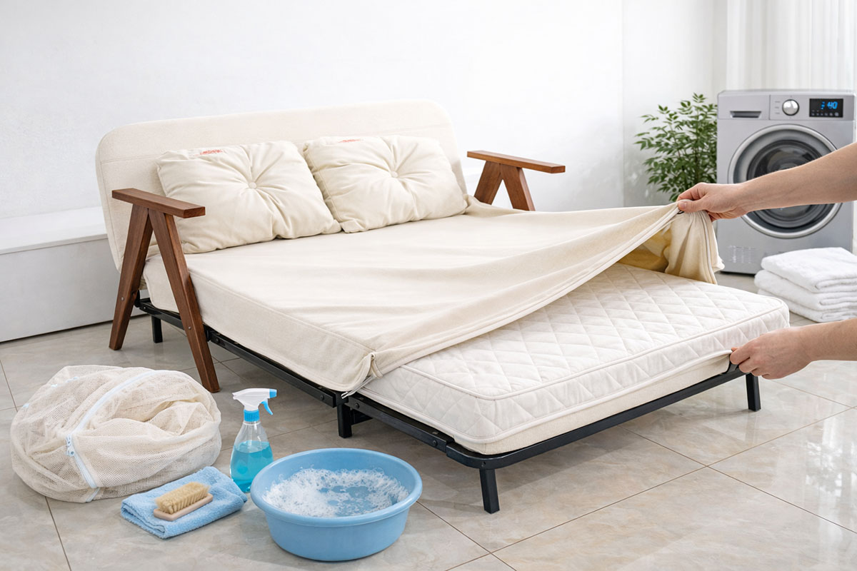 Lột sạch ga giường để vệ sinh 2 tuần - 1 tháng để đảm bảo sức khỏe.