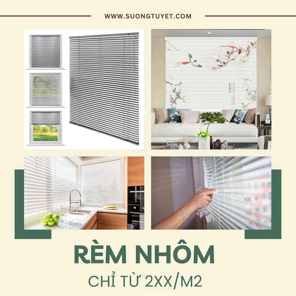 Sáo nhôm là rèm kim loại duy nhất hiện tại.