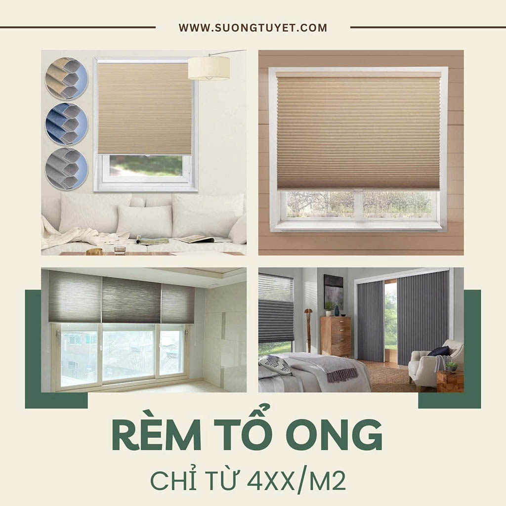 Rèm vách ngăn tổ ong Đà Nẵng trân quý.