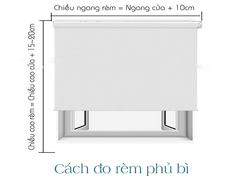 Hình ảnh rèm cuốn phủ bì che cả ô cửa.