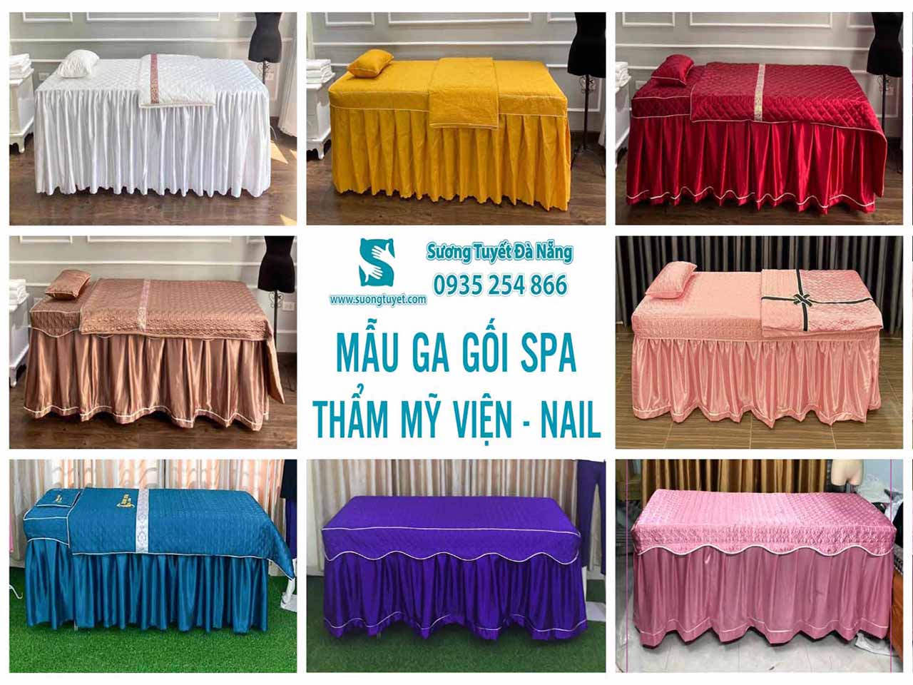 Tổng hợp một số màu sắc chăn ga thẩm mỹ thường được dùng.