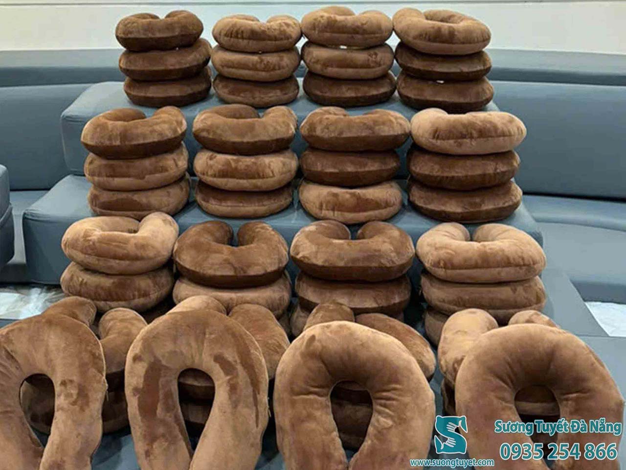 Thông thường gối Spa thường là gối chữ C