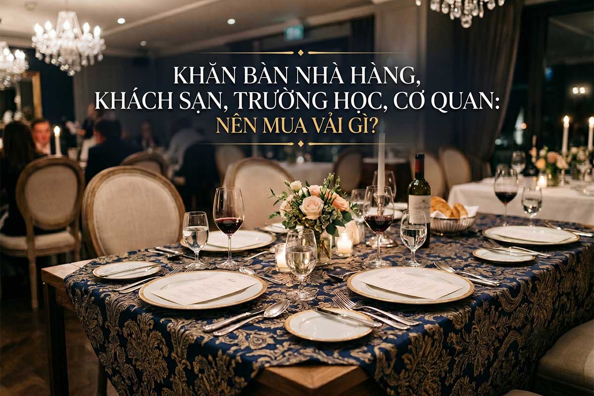 Bạn muốn biết nên chọn khăn bàn vải gì thì hãy đọc bài viết sau.
